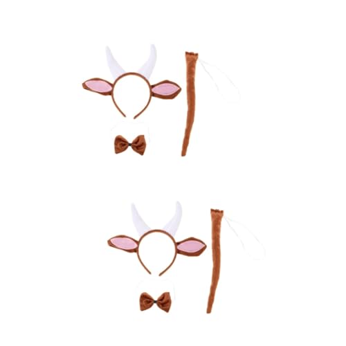 MUSISALY 2 Sets Tierkostüm Set Ohren Stirnband Handschuhe Und Fliege Party Zubehör von MUSISALY