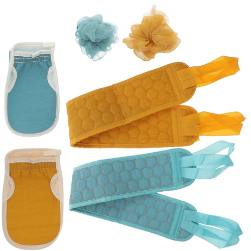 MUSISALY Bade-schrubbhandschuhe-set Für Den Rücken 2er-pack Weiche Badetücher Zum Reinigen Peeling Bequemes von MUSISALY