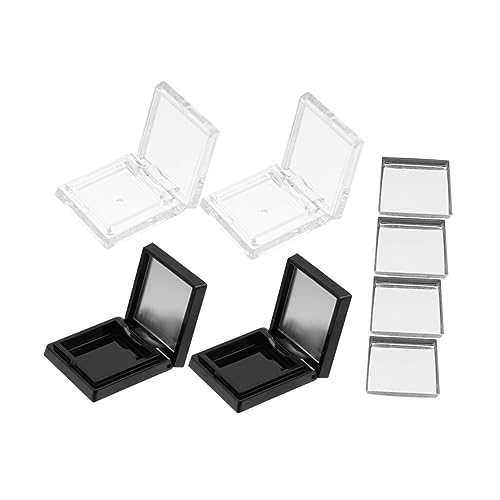 MUSISALY 2 Sets Reise-Make-up-Organizer Kunststoff-unterbehälter Kompakte Rougebox Lidschattenetui Lippenstiftschale Kosmetikpalette von MUSISALY