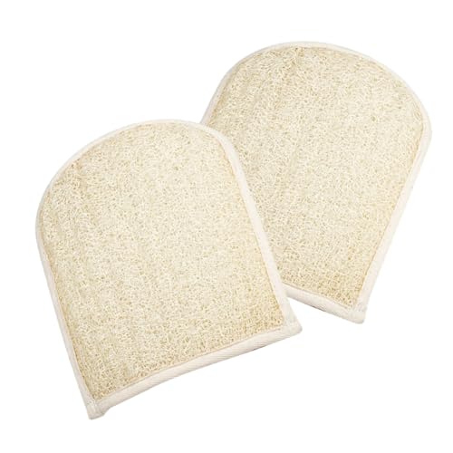 MUSISALY 2 Stk Badetuch luffa handschuh peelinghandschuh badetücher strandtücher Hautfreundlicher Badehandschuh badehandtuch Peeling-Badehandschuhe Peeling-Handschuhe für die Dusche von MUSISALY
