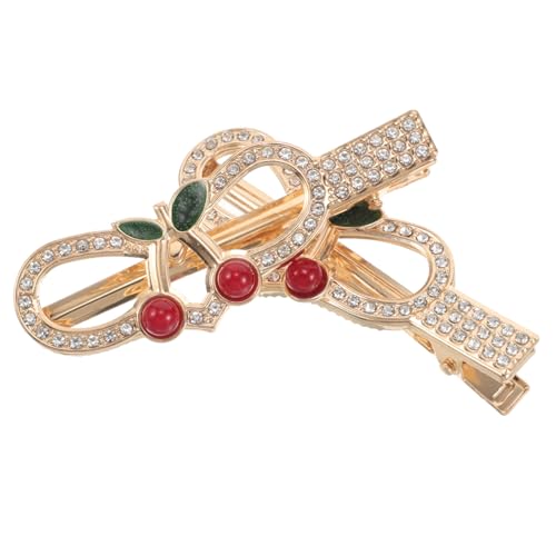 MUSISALY 2 Stk Haarnadel Kirschblüten-schlüsselanhänger Mini-modelle Ärmel Besteck Haarfarben-pinselreiniger Haarklammer Tierische Büroklammern Halsketten Für Damen Party Legierung von MUSISALY