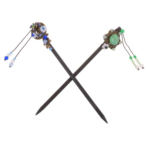 MUSISALY 2 Stück Chinesische Haarnadeln Haarstäbchen Quasten-haarstäbe Vintage-haarstäbe Für Damen von MUSISALY