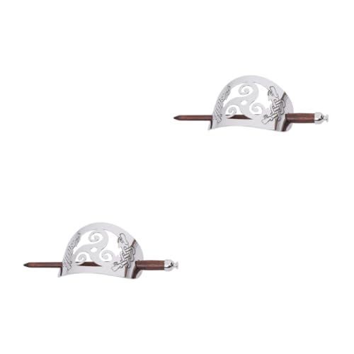 MUSISALY 2 Stk Haarstäbchen die chinesen haar spangen haar pin haarclips haarschmuck minimalistische Haarspange Steampunk-Haarspangen essstäbchen Retro-Haarnadel Vintage Haarnadel Hölzern von MUSISALY