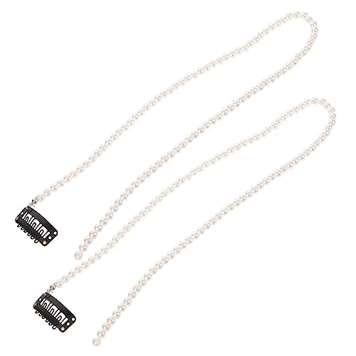 MUSISALY 2stücke Perlen Haarkette Für Zöpfe Haarschmuck Mit Ketten Für Damen Und Mädchen Haarflechtkette Als Haaraccessoire Für Tägliche Nutzung Und Verschiedene Anlässe von MUSISALY