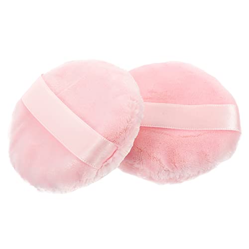 MUSISALY 2stücke Puderquasten Make-up-schwämme Waschbar Für Grundierung Creme Concealer Puder Highlighter Aus Baumwolleneinlage Für Mädchen Frauen von MUSISALY