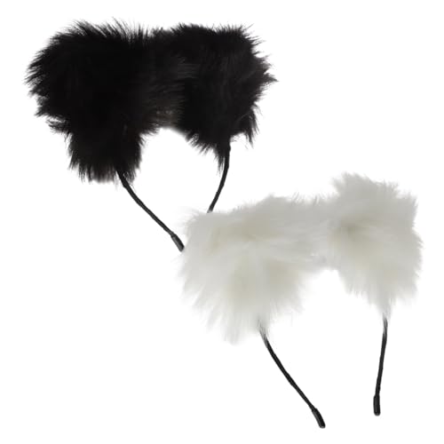 MUSISALY 2 Stück Katzenohren Haarreifen Tierkopfschmuck Party Haarschmuck Leicht Und Langlebig Zum Tragen von MUSISALY