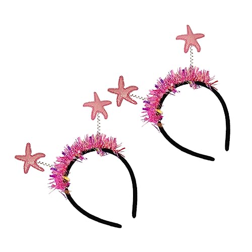 MUSISALY Seestern Stirnband Mit Glitzer Frühlings-haarreif Party-kopfschmuck Haarschmuck Leicht Und Langlebig von MUSISALY