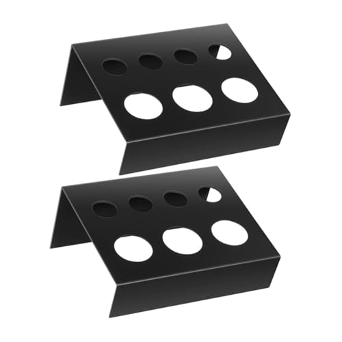MUSISALY 2 Stück Tattoo Pigment Rack aus Robustem Eisen Rechteckiges Tattoo Ink Cup Halter Platzsparender Organizer Kunst Bastelbedarf von MUSISALY