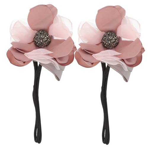 MUSISALY 2stücke Blumen-haargummis Elastisches Haarband Haarseil Haargummiband Haargummiseil Haar-accessoire Für Frauen Und Mädchen von MUSISALY