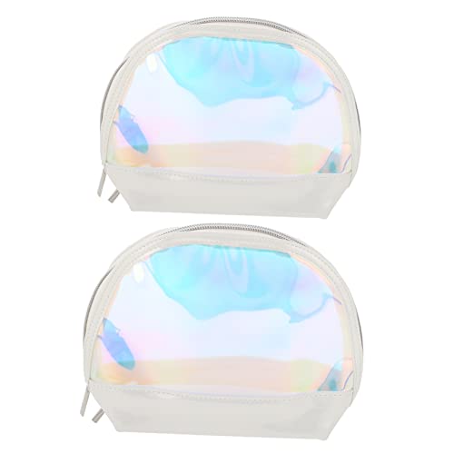 MUSISALY 2 Stücke Shell Shaped Pu Reise Kosmetiktasche Hängende Kulturtasche Für Mädchen Tragbare Make-up Pinsel Tasche von MUSISALY