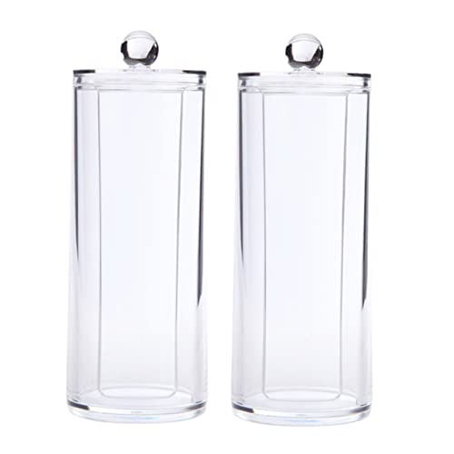 MUSISALY 2-teilige Make-up-halterbox Aufbewahrungskoffer Für Haarbänder Aus Acryl Papierklebebandhalter Wattepad-box Für Haar-accessoires Stilvoller Ordentlicher Organizer von MUSISALY