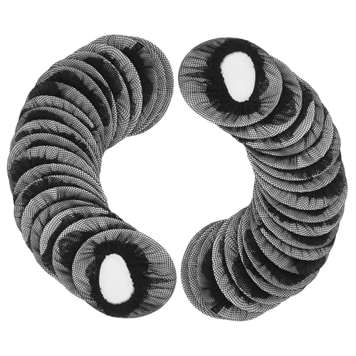 MUSISALY 20stücke Elastische Haarnetze Für Dutts Unsichtbare Haarnetze Dance Sichere Abdeckungen Perücke Netze Für Frauen Mädchen Dutt Maker Schwarz von MUSISALY