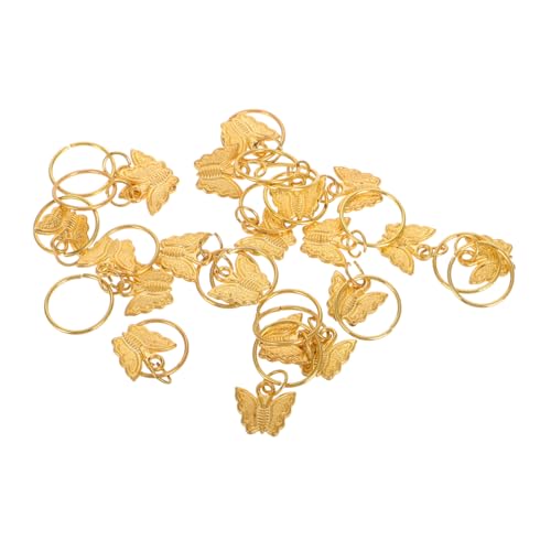 MUSISALY Stilvolle Schmetterlingszopfperlen 20 Stück Haarschmuck Für Frauen Haarmanschetten Charms Ringe Zopfclips MUSISALY Stilvolle Schmetterlingszopfperlen 20 Stück Haarschmuck Für Frauen Haarmanschetten Charms Ringe Zopfclips von MUSISALY