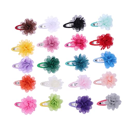 MUSISALY Haarspangen Mit Chiffon-blumen Mehrfarbig Für Babys Mädchen Jungen Und Mädchen Haarnadeln Haarnadel Für Mädchen Stilvoll Und Bequem 20 Stück von MUSISALY