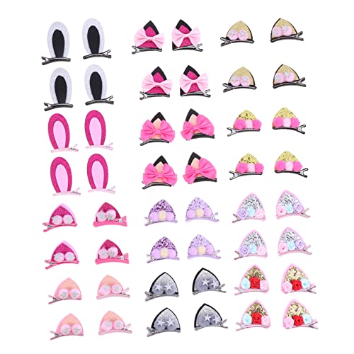 MUSISALY 24stücke Teiliges Süße Mädchen-haarspangen Mit Niedlichem Hasenohren-design Für Mädchen Für Partys Und Besondere Anlässe Vielseitig Einsetzbar Für Verschiedene Frisuren von MUSISALY