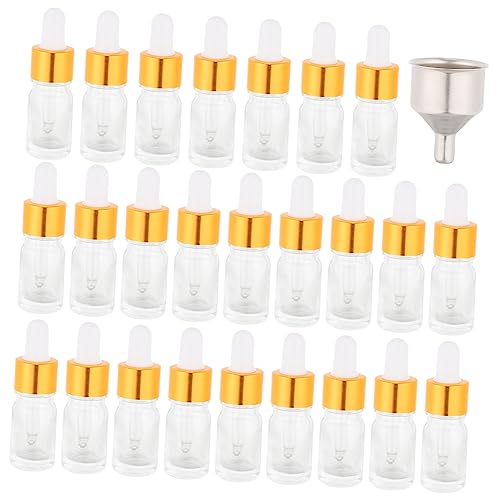 MUSISALY 25 Stücke Flaschen Glas Tropfflaschen Lagerung Flasche Mit Trichter Öl Gläser Mit Droer Set von MUSISALY