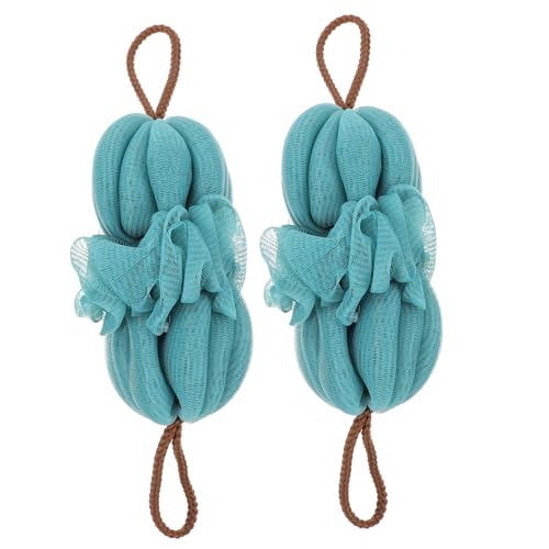 MUSISALY 2St Badetuch Peeling-Luffa-Rückenwäscher Luffa-Spülschwamm Dusche Luffa Badeschrubber sanitär handtücher Rückenschrubber für den Haushalt Scheuertuch Sport Blue von MUSISALY