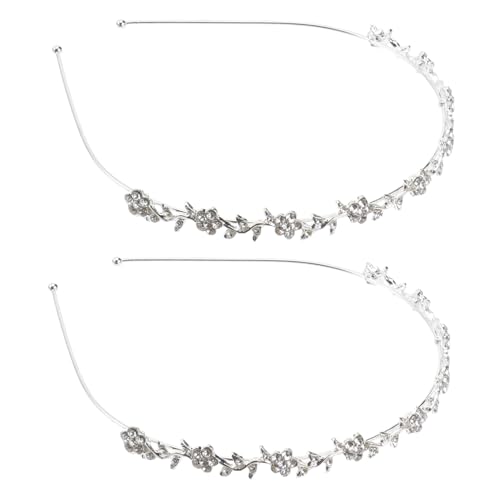 MUSISALY Braut-haarreif-set Mit Kristallen Silber Künstlicher Kristall Für Damenpartys Und Den Alltag von MUSISALY