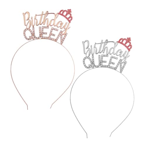 MUSISALY 2stücke Haarband Mit Eleganter Krone Für Damen Geburtstagsfeier Haarschmuck Und Haaraccessoires Für Besondere Anlässe Und Feiern von MUSISALY