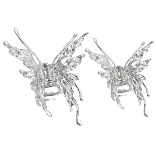 MUSISALY 2stücke Haarklauenclips Schmetterling-haarclips Für Damen Kleine Haarspangen Haarschmuck Für Frauen Einzigartige Haarspangen Lange Haarspange Dicke Für Langes Haar Kleine von MUSISALY