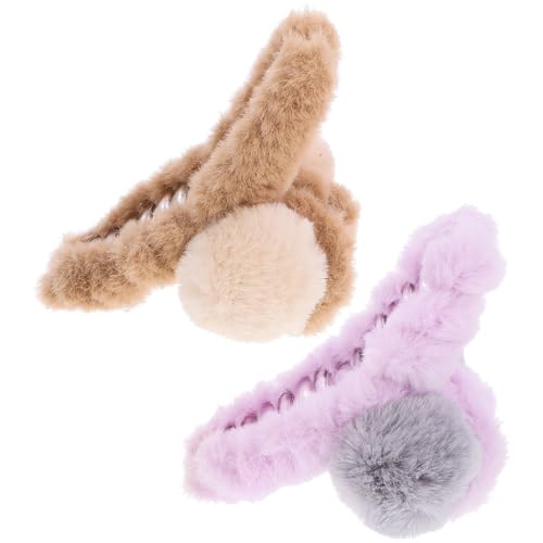 MUSISALY 2stücke Haar Klammern Pelzig Für Teen Mädchen Frauen Haarschmuck Zubehör Für Geburtstag Hochzeit Weihnachten von MUSISALY