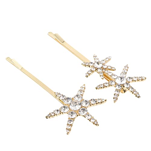 MUSISALY 2stücke Glitzer Strass Dekorative Stern Haarklammern Für Damen Funkelnde Haarspangen Für Stilvolle Outfits Für Partys Und Besondere Anlässe von MUSISALY