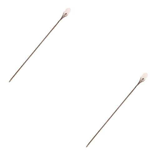 MUSISALY 2St Haarnadel haar spangen haarclips haarhalter Eleganter Haar-Essstäbchen haarstifte Haarstock Haarspangen für Damen Haargabel für Mädchen minimalistische Haarstäbchen Legierung von MUSISALY