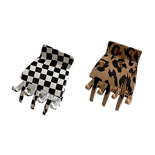 MUSISALY 2 Stück Karomuster Haarklammern Pferdeschwanz-dekoration Für Frauen Und Mädchen Geeignet Für Dickes Und Dünnes Haar von MUSISALY