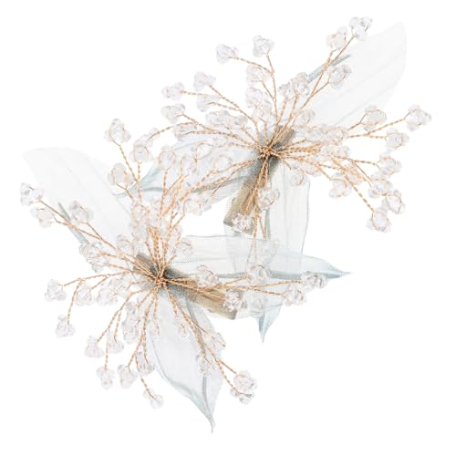MUSISALY 2stücke Haarspange Im Kristallstil Mit Grünen Blättern Für Damen Kopfschmuck Accessoire Haar Clip Schmuck Stil Für Frauen Hochzeit Braut von MUSISALY