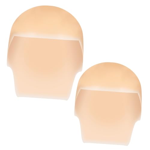 MUSISALY 2stücke Latex Glatzenkappen Für Erwachsene Und Junge Mädchen Hochwertige Glatzen-makeup-hauben Für Cosplay Kostümparty Und Theateraufführungen von MUSISALY