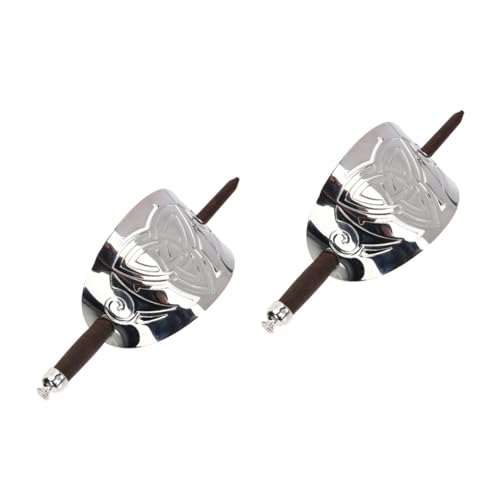 MUSISALY 2St keltische Haarnadel Haarstäbchen für Frauen Haarspange Haarknotenhalter Haarknotennadel Szenenzubehör Haarstock Haarnadel aus Metall Haarstab für Pferdeschwanz Legierung von MUSISALY