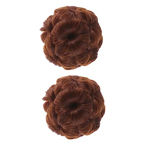 MUSISALY 2er Satz Pferdeschwanz-haarteil Clip-on-chignon Blumen-kunsthaar-dutt Für Damen Und Mädchen von MUSISALY