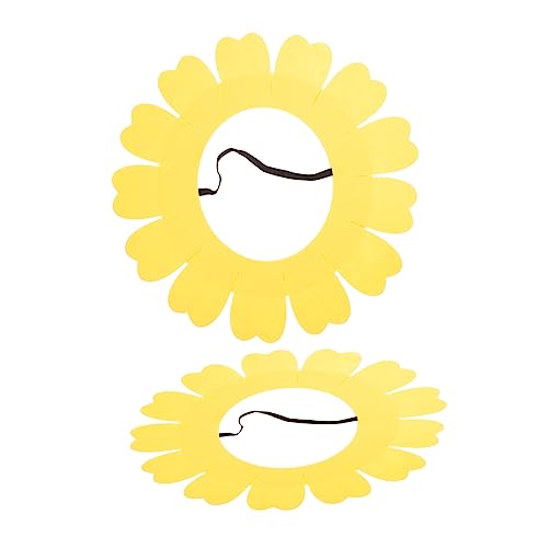 MUSISALY 2er Satz Sonnenblumen Stirnband Blumenkopfbedeckung Sonnenblumenhaube Für Cosplay Und Partydekoration von MUSISALY