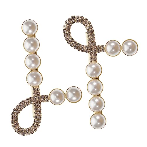 MUSISALY 2stücke Perlen Haarspangen Seitlich Haarclips Hochzeit Kopf Schmuck Damen Haarschmuck Zubehör von MUSISALY