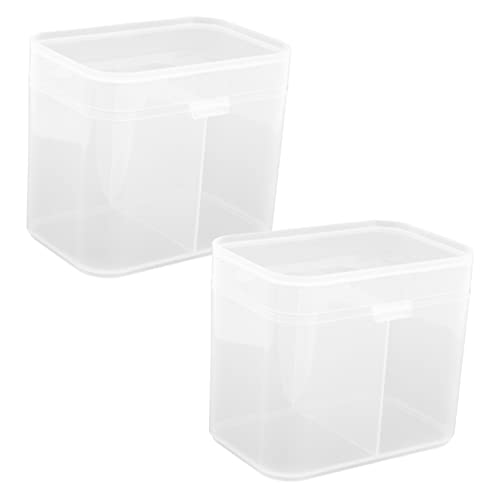 MUSISALY 2stücke Kosmetik Wattepad Box Mit Stücken Nagellackentferner Baumwolle Pad Lagerung Halter Für Wattepads Und Stäbchen Organizer Für Schminktisch Und Waschbecken von MUSISALY