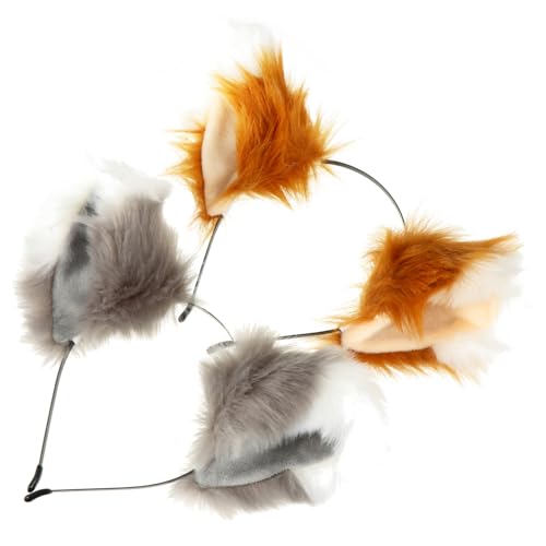 MUSISALY 2 Entzückende Stirnbänder Für Mädchen Inspiriertes Haar-accessoire Für Partys Kreatives Tierohr-design Für Cosplay-events von MUSISALY