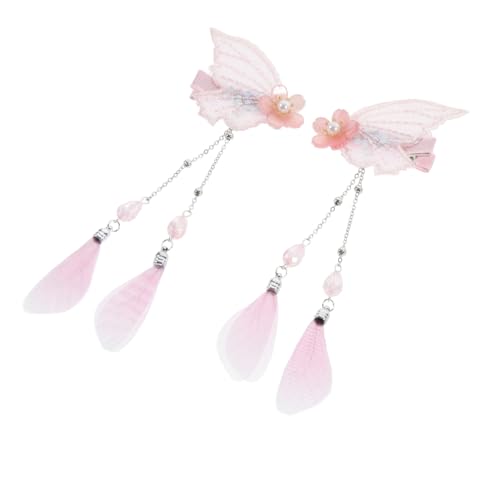 MUSISALY 2stücke Schmetterling Haarspangen Mit Perlen Und Quaste Clip Für Damen Haaraccessoires Zum Dekorieren Von Frisuren von MUSISALY