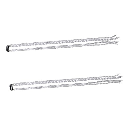 MUSISALY 2er Satz Perlen Haarketten Damen Haarspangen Hochzeit Haarschmuck Festzüge Anpassbarer Haarschmuck von MUSISALY