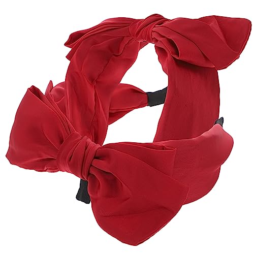 MUSISALY 2stücke Haarband Stirnband Mit Schleife Für Mädchen Party-stirnband Mit Bogen Knoten Haarschmuck Für Damen Und Frauen Geeignet Für Lehrertag Muttertag Und Cosplay von MUSISALY
