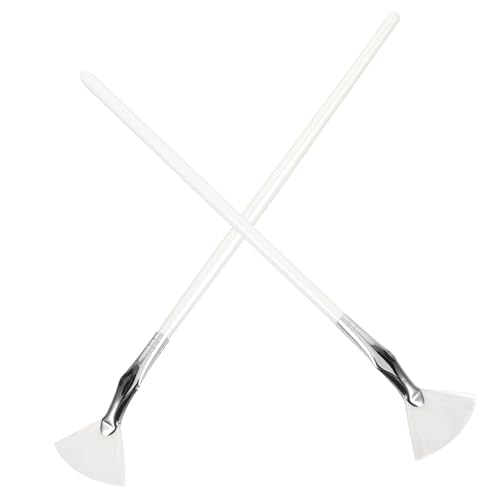 MUSISALY 2stücke Fächer-wimpernbürsten Für Präzise Anwendung Von Mascara Und Augenbrauen-makeup Für Untere Wimpern Und Augenbrauenformung Vielseitige Makeup-tools von MUSISALY