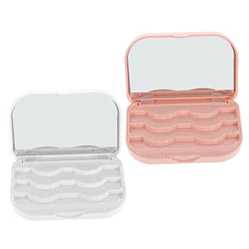 MUSISALY 2stücke Falsche Wimpern Aufbewahrungsbox Wimpern-organizer-etui Für Frauen Mädchen Make-up-box von MUSISALY