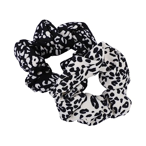 MUSISALY 2stücke Leopardenmuster Haargummi Elastische Haargummi Mädchen Mode Haarseil Stretch Haarseil von MUSISALY