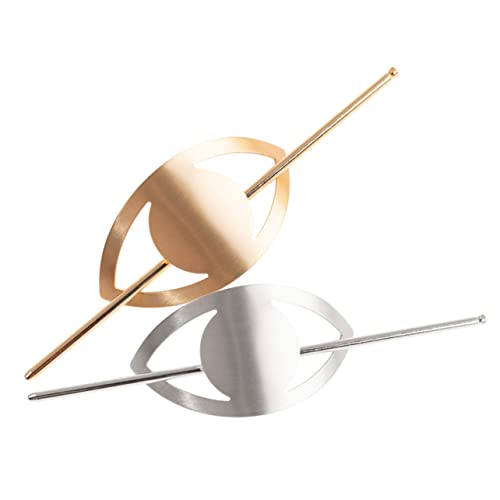 MUSISALY 2stücke Metall Haar Dutt Sticks Haarnadel Für Frauen Haarknoten Manschette Dutt Halter Clip Hochsteckfrisur Haarschmuck Zubehör von MUSISALY