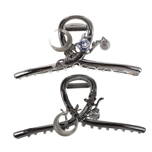 MUSISALY 2stücke Metall Haarklammern Mit Blumenmuster Klammern Für Damen Dekorative Haarspangen Aus Metall Rutschfeste Haarklammern Für Tägliche Styling von MUSISALY
