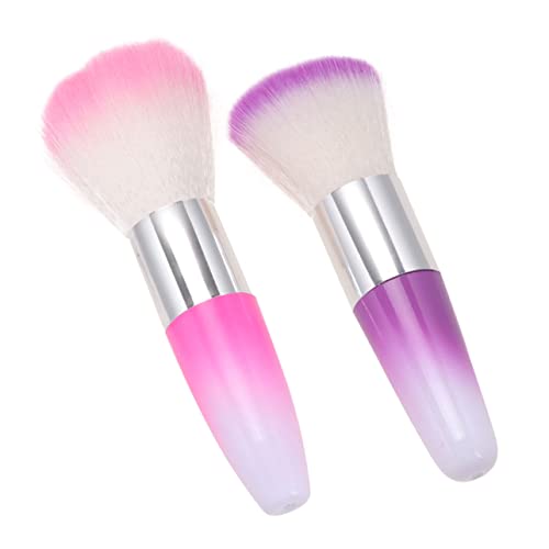 MUSISALY 2stücke Nagelkunst-staubpinsel Für Make-up Nagelpuderreiniger Aus Wolle Kosmetikpinsel Zum Entfernen Von Staub Nägeln Puderpinsel Für Professionelle Maniküre Oder Diy-nageldesign z von MUSISALY