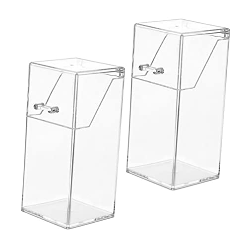 MUSISALY 2stücke Transparenter Stiftehalter Aus Acryl Aufbewahrungsbox Für Schreibwaren Kosmetikpinselhalter Und Make-up-organizer Platzsparendes Design Mit Großem Fassungsvermögen von MUSISALY