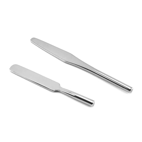 MUSISALY 2stücke -entferner Nagellack-pulvermischung Nagelbürste Maniküre-farbabstimmungszubehör Nail Art Pusher Set Mischspatel Stick Rod Tone Makeup Care Tool von MUSISALY