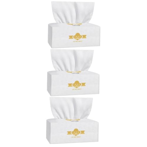MUSISALY 3 Packungen Mit 80 Stück Nasse Und Trockene Handtücher Zum Entfernen Von Make Up Baumwolle Trinkbares Toilettenpapier Gesichtsservietten Make Up Entferner Handtücher von MUSISALY