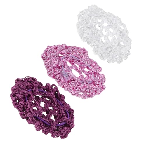 MUSISALY 3pcs Mesh Haarnetze Für Pferdeschwanz Dutt Ballett Dutt Netze Haarnetze Für Frauen Arbeiter Haar Zubehör von MUSISALY