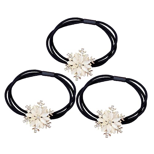 MUSISALY Weihnachts Haarbänder Mit Strass Und Schneeflocken Ponytail Halter Für Frauen Und ädchen Festlicher Haarschmuck Für Die Weihnachtszeit von MUSISALY